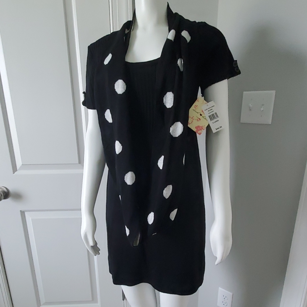 NWT Derek Hearts  vintage sweater dress